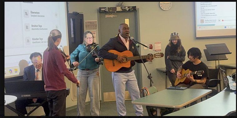 Víctor Hugo Rodríguez (IPTP) fue invitado a dictar una serie de talleres durante el curso condensado "Música, Territorio y Movimiento" en un curso de matrícula conjunta